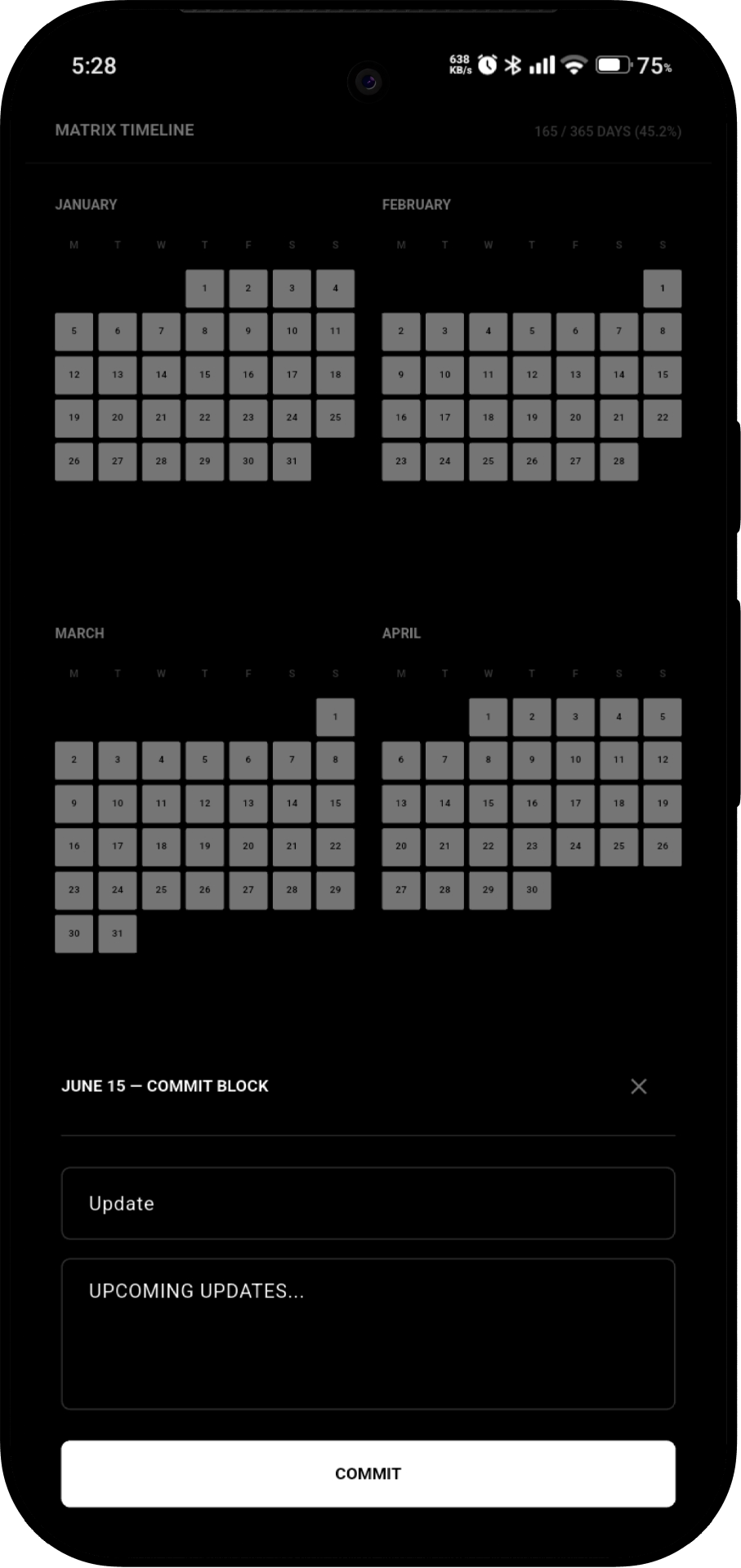 Rocen MATRIX / COMMIT dark interface capture