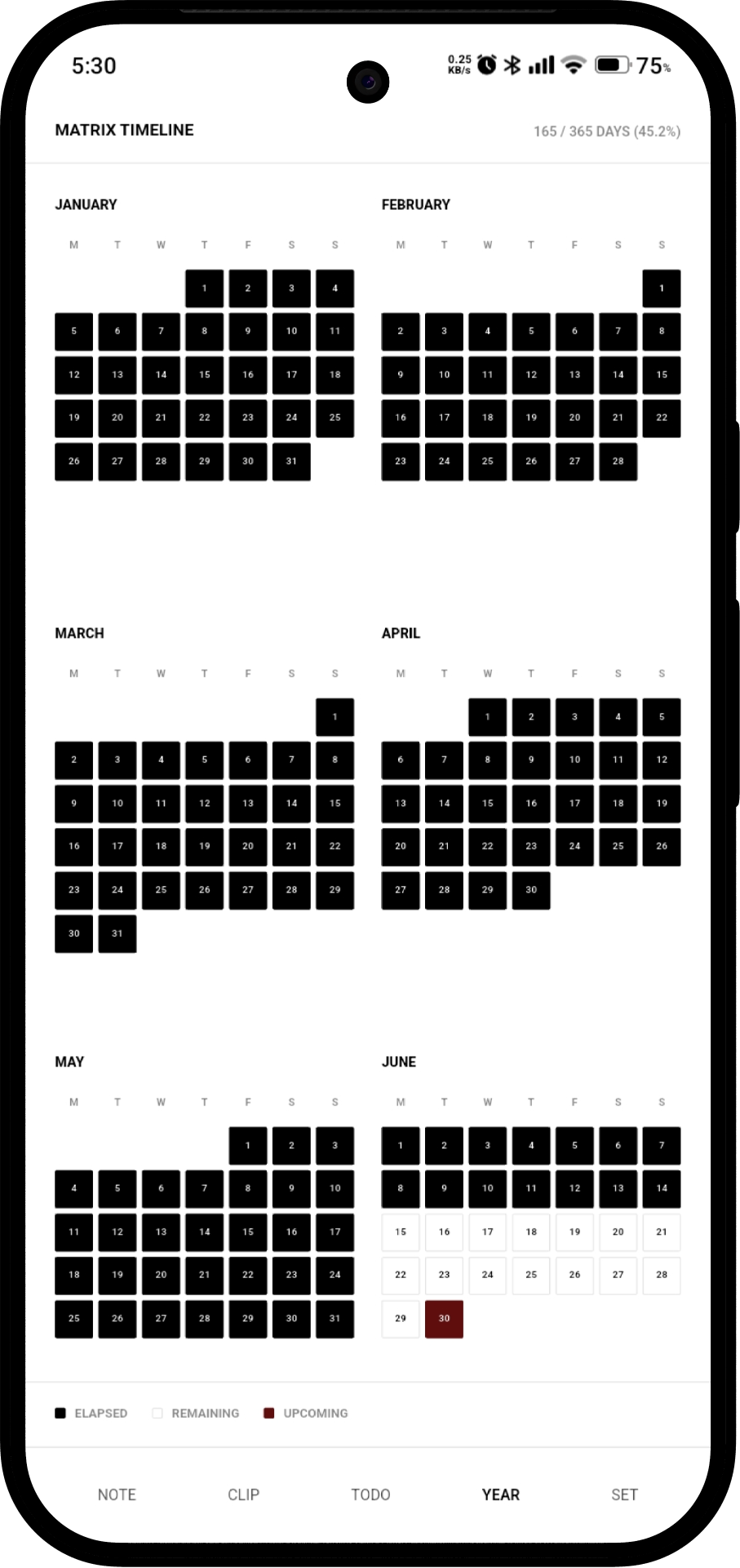 Rocen MATRIX / TIMELINE light interface capture